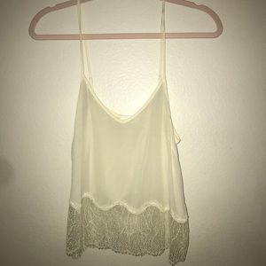 Lace tank top from Aritzia